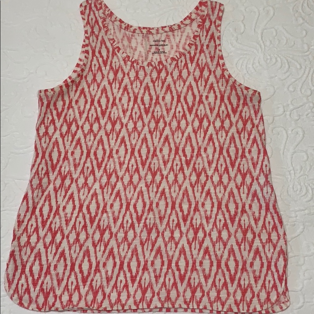 Banana Republic Malibu Pink Tank Tee size Small